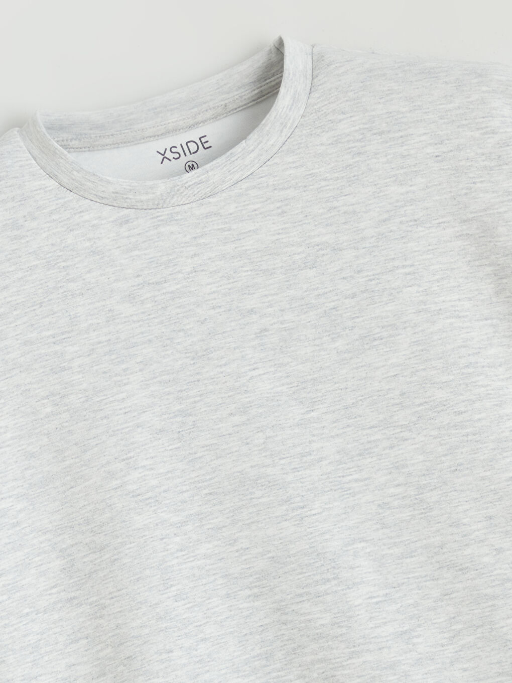 Gri Bisiklet Yaka Oversize Kadın Sweatshirt-5