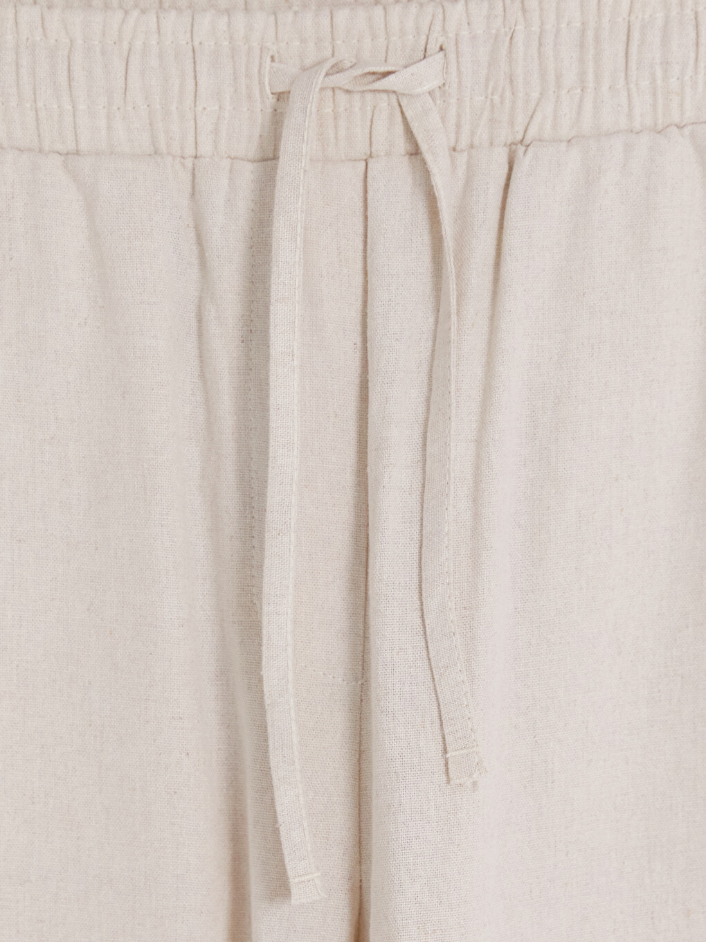 Karışık Beli Lastikli Kadın Pantolon-1