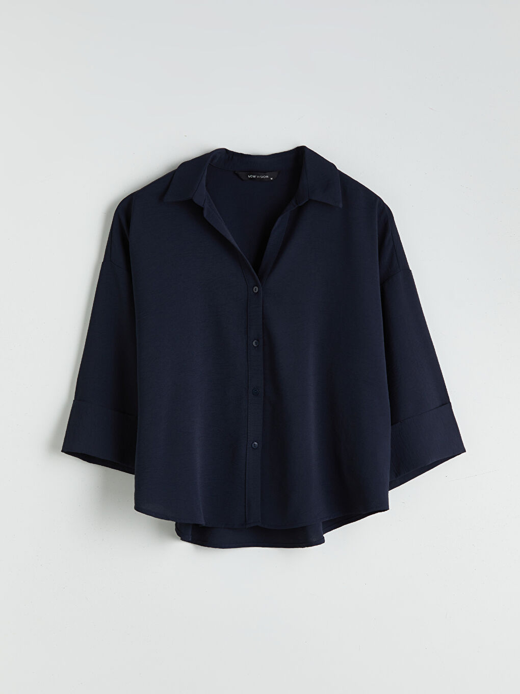 Textured Oversize Women's Shirt-5