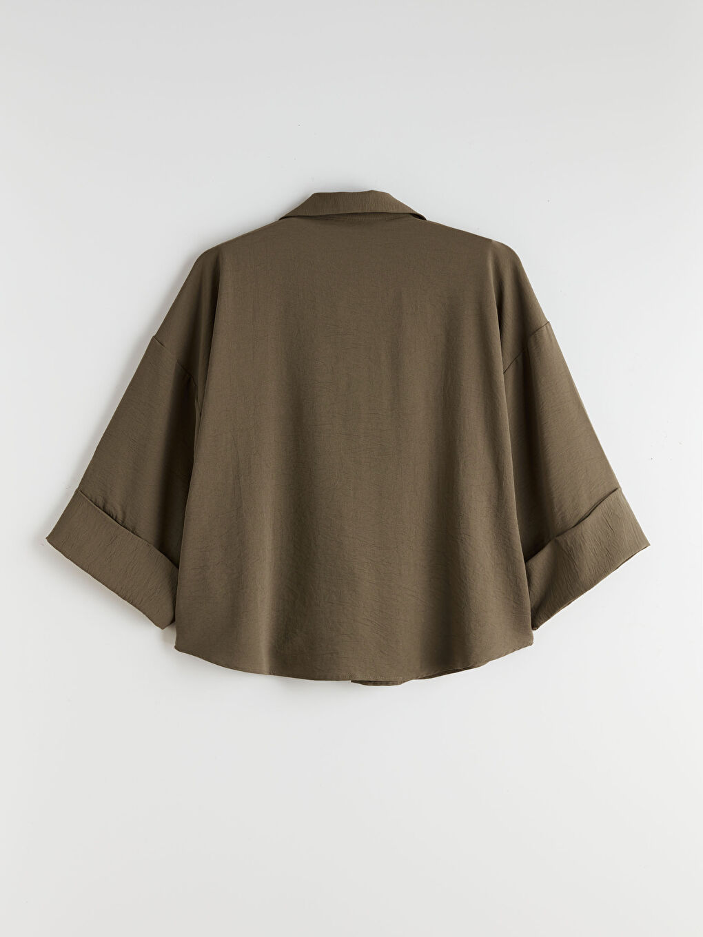 Textured Oversize Women's Shirt-9