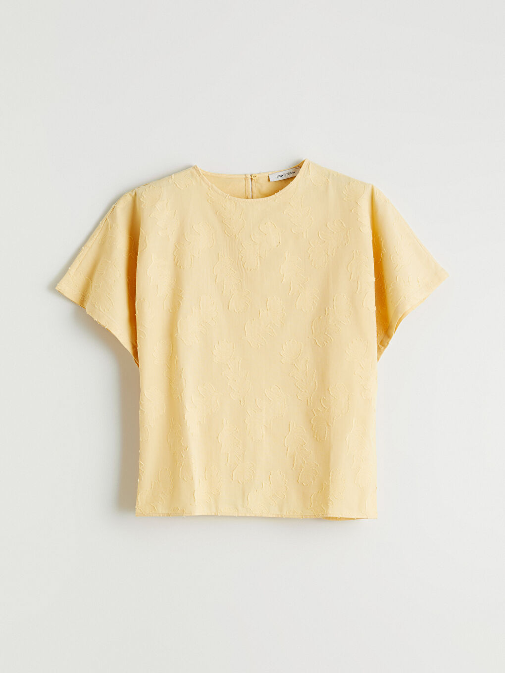 Crew Neck Patterned Blouse-4