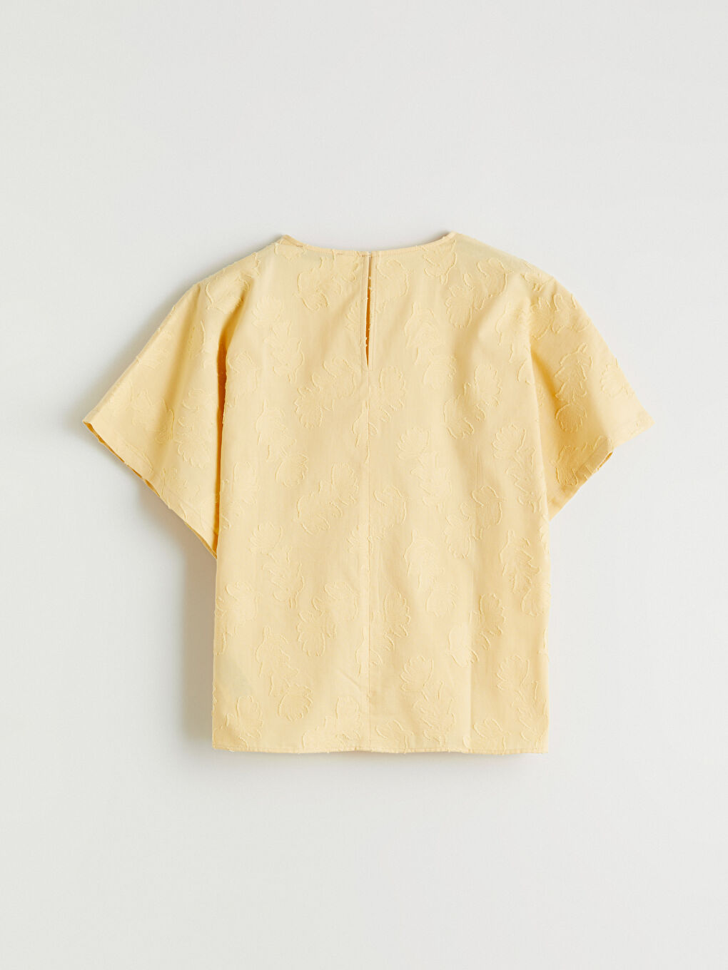 Crew Neck Patterned Blouse-6