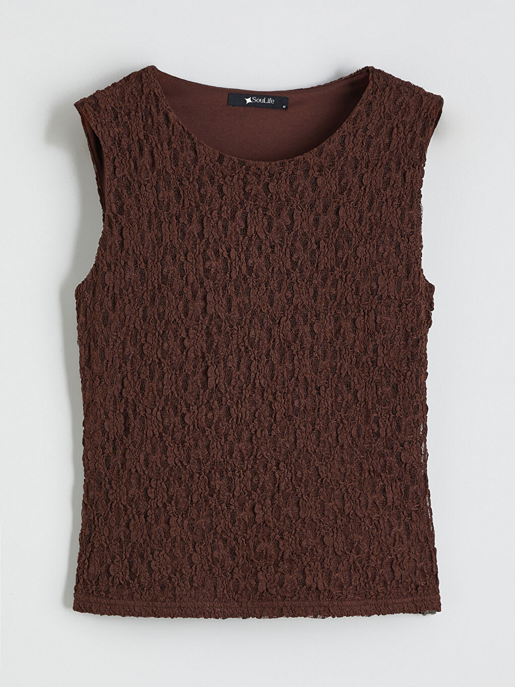 Kahverengi Bisiklet Yaka Dokulu Kadın Atlet