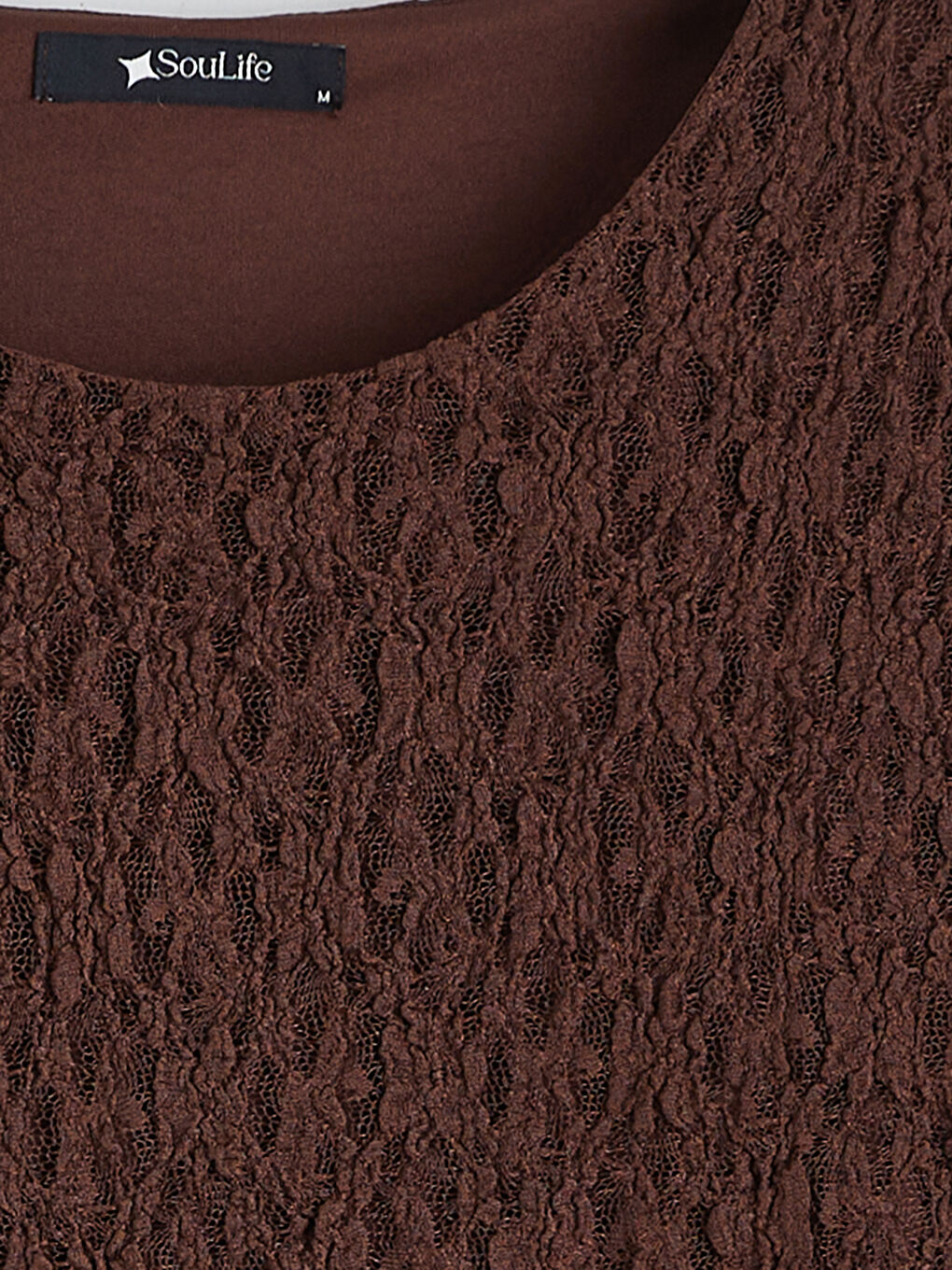 Kahverengi Bisiklet Yaka Dokulu Kadın Atlet-1