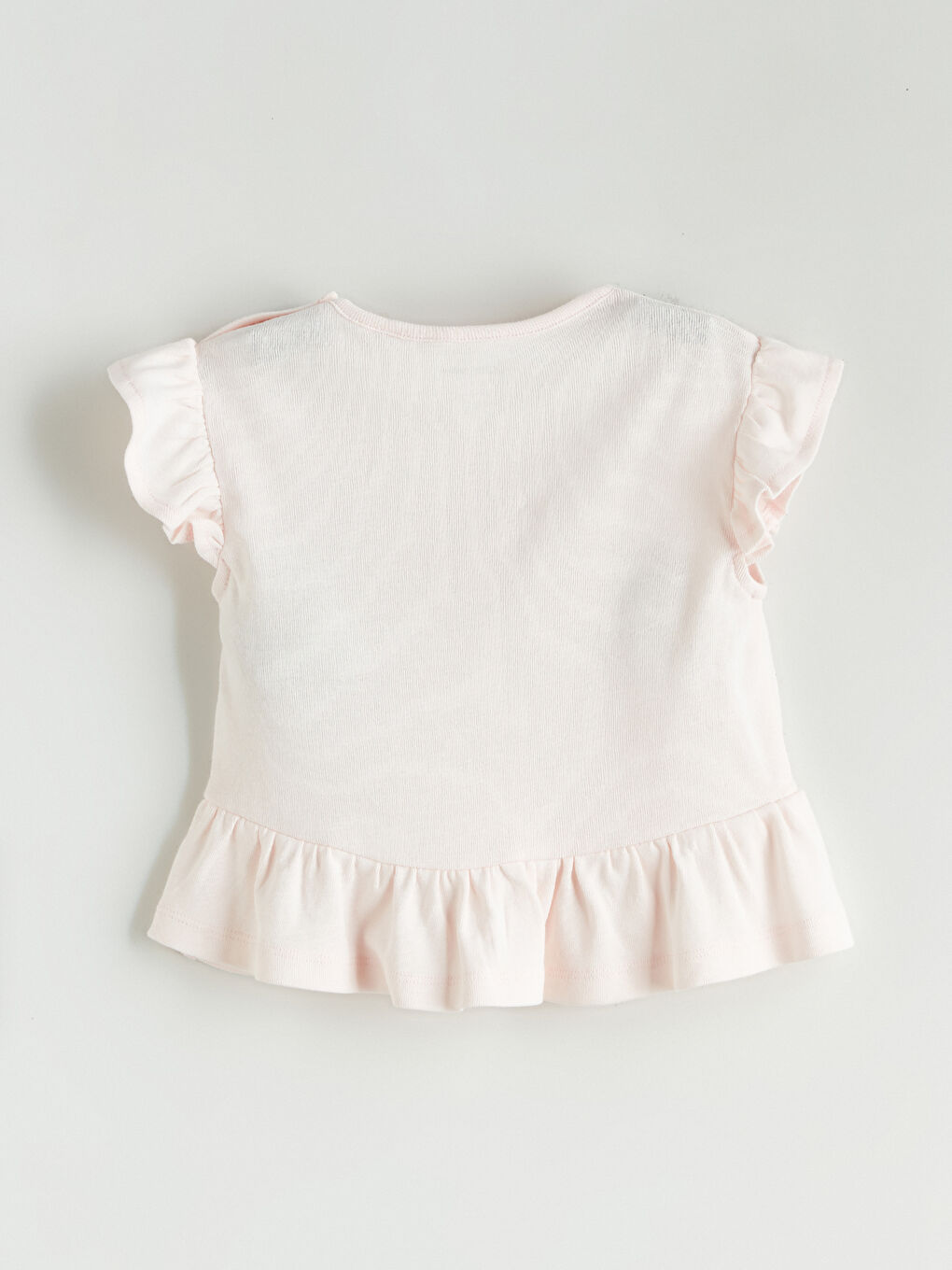 Блузка с круглым вырезом и принтом для малышки девочки и шорты - комплект из 2 предметов-3