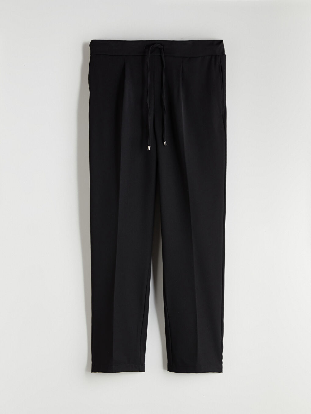 Siyah Beli Lastikli Kadın Pantolon-6