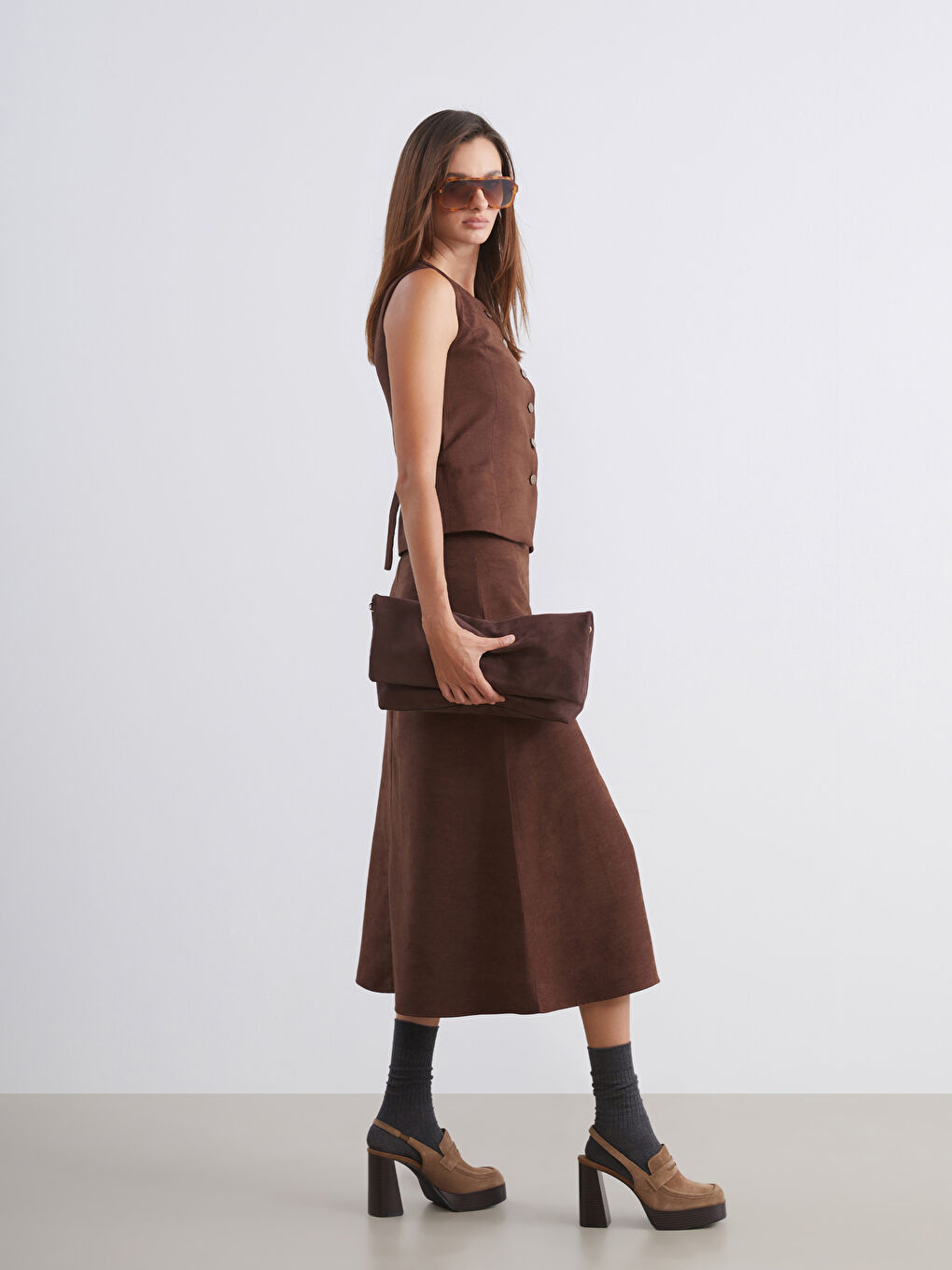 Kahverengi Kadın Omuz Çantası-1