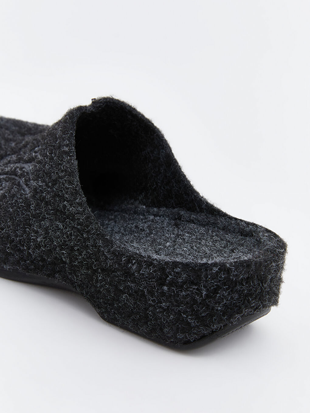 Antrasit Nakışlı Kadın Ev Terliği-4