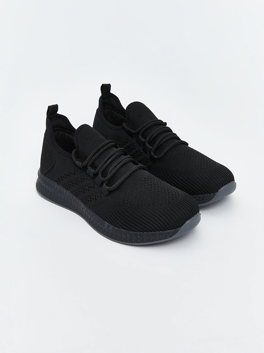 Siyah Bağcıklı Erkek Spor Ayakkabı