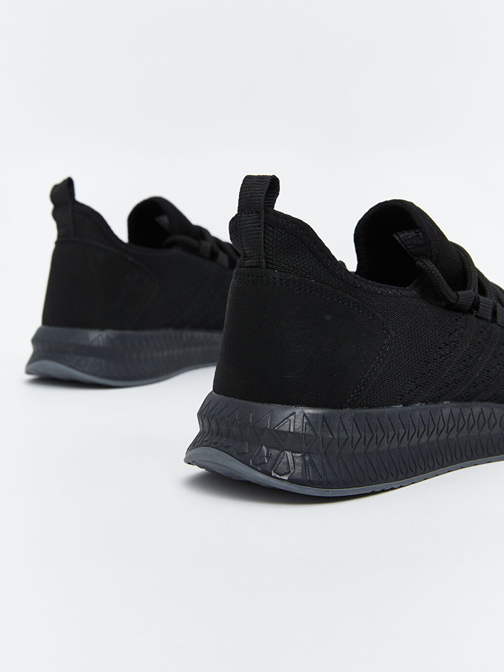 Siyah Bağcıklı Erkek Spor Ayakkabı-4