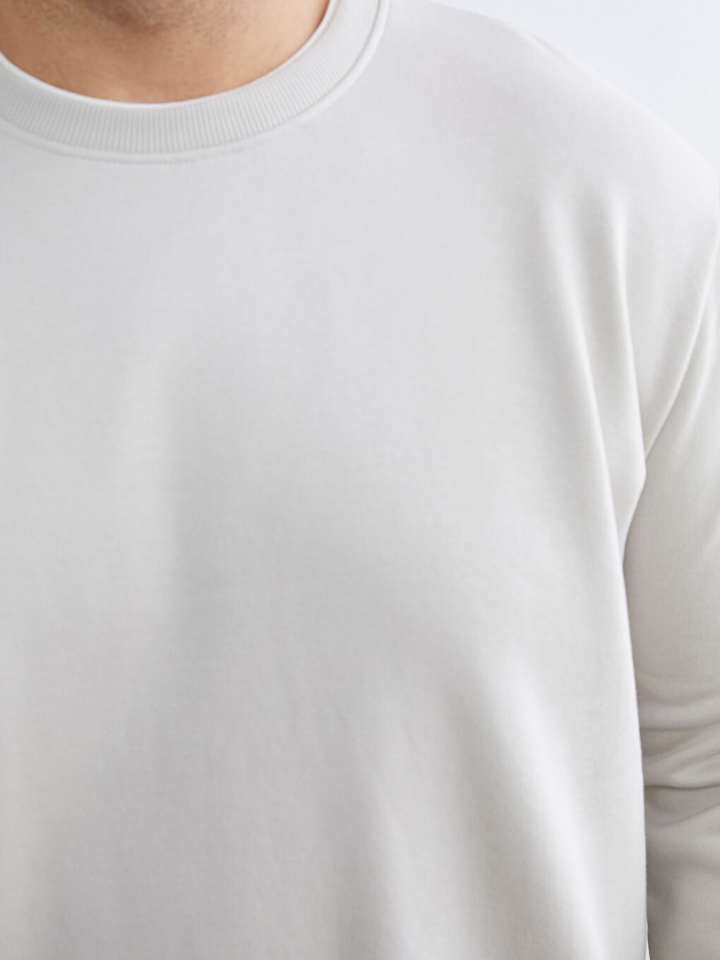 Мужчины Бежевый Свитшот-2