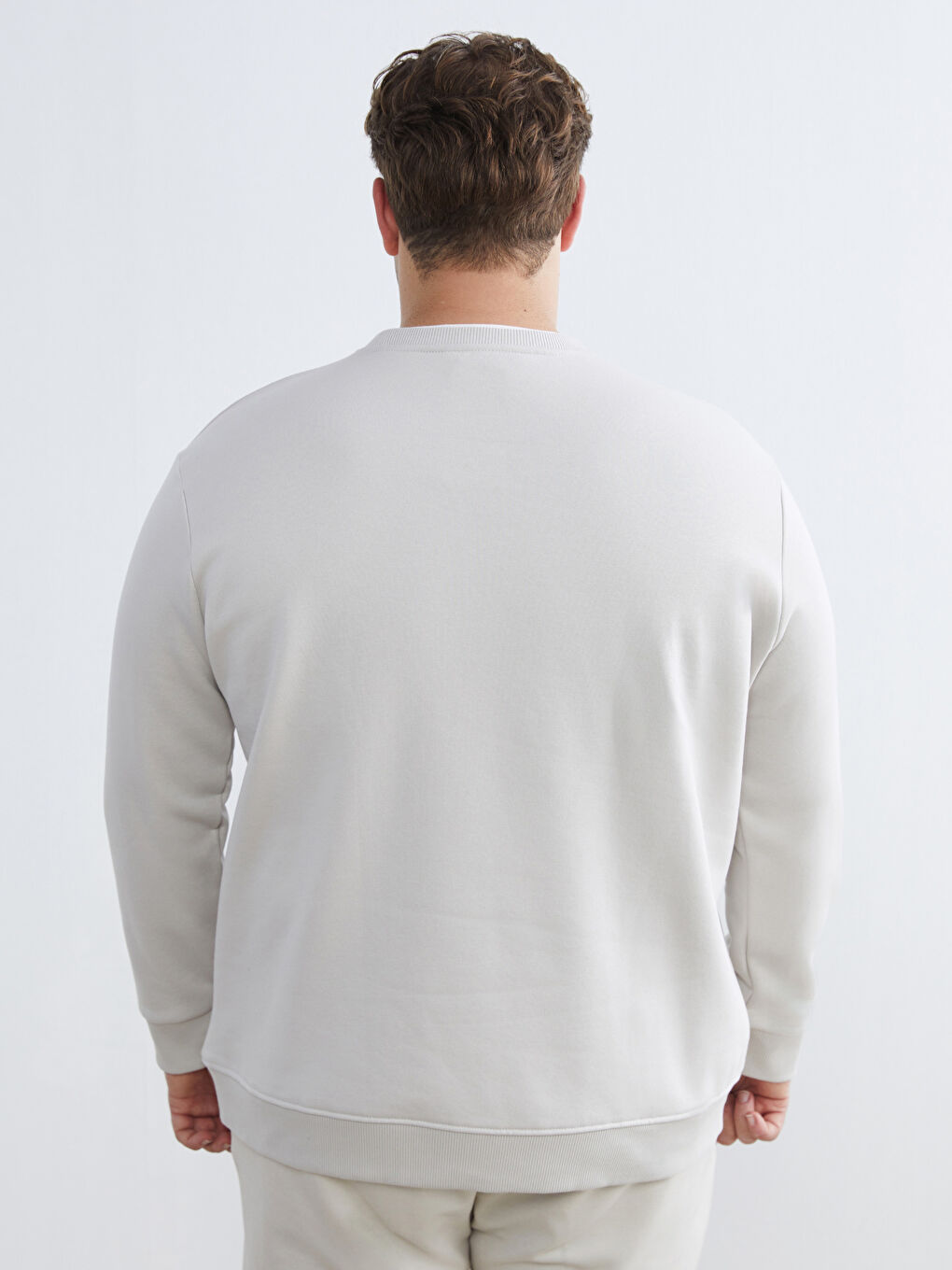 Мужчины Бежевый Свитшот-3