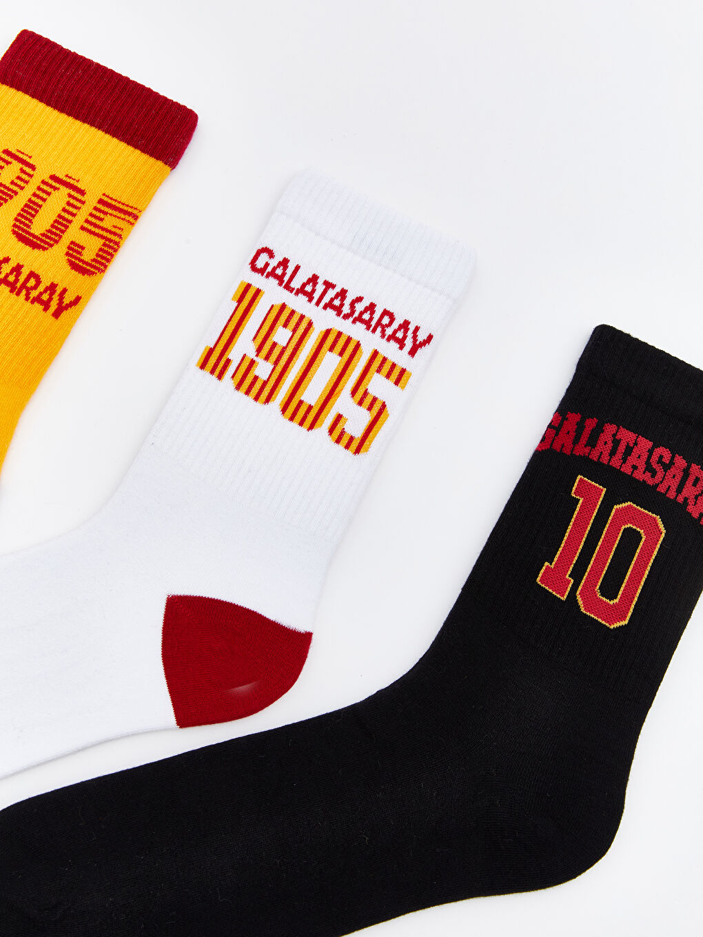 Karışık Galatasaray Baskılı Erkek Soket Çorap 5'li-2