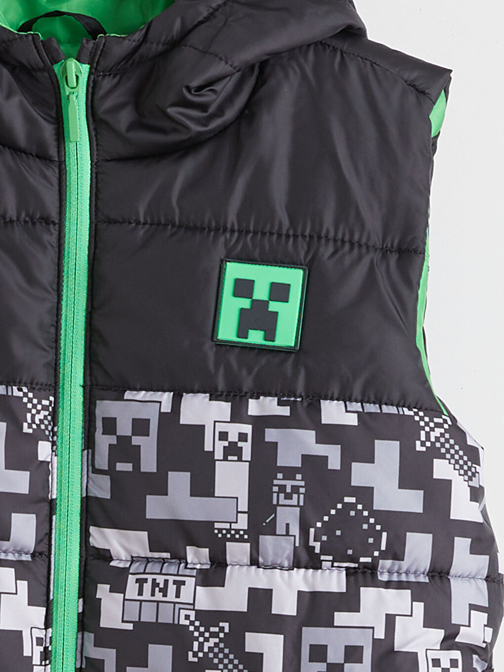 Boy BLACK Puffer Gilet-2