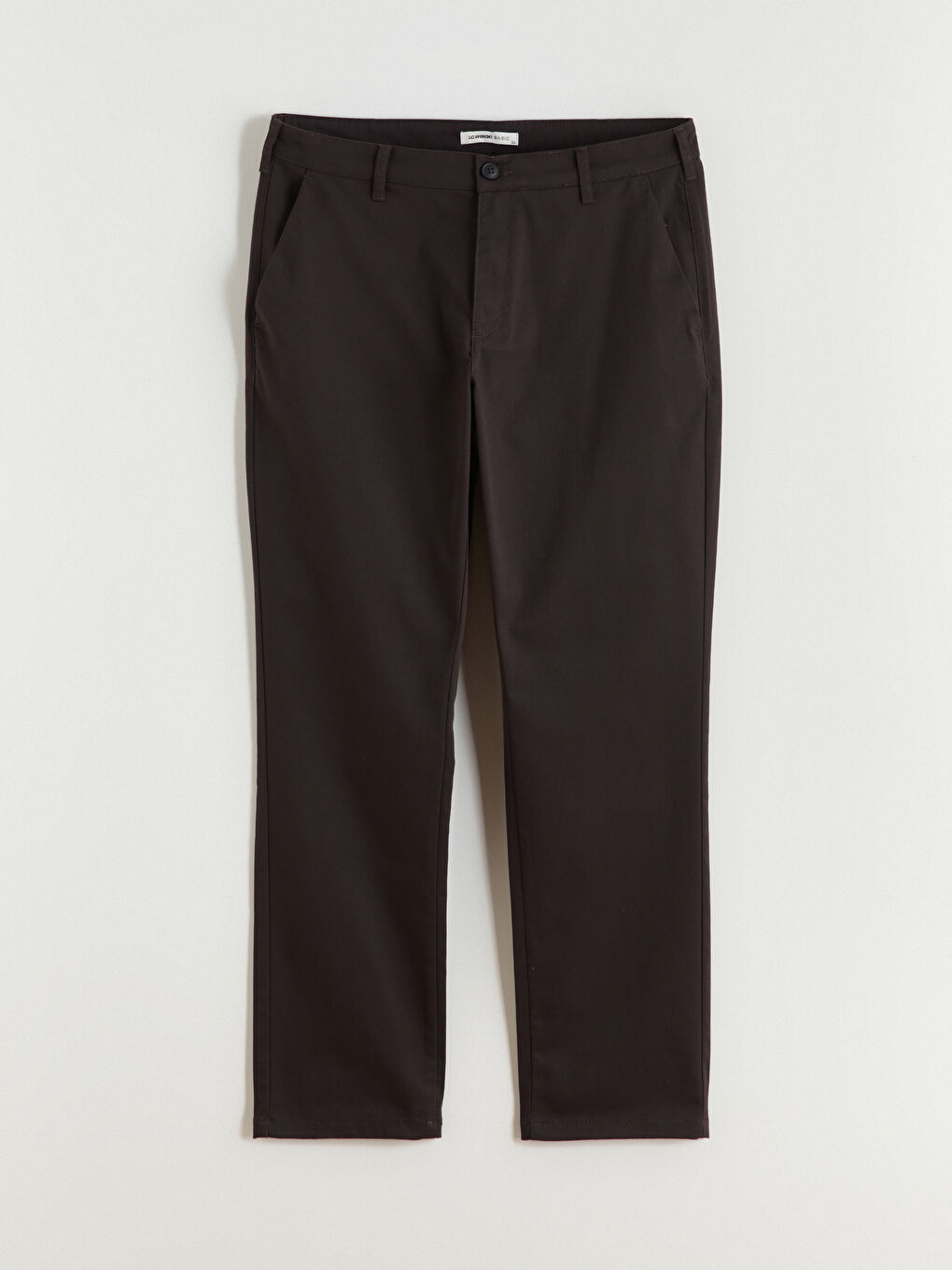 Kahverengi Standart Kalıp Erkek Chino Pantolon-4