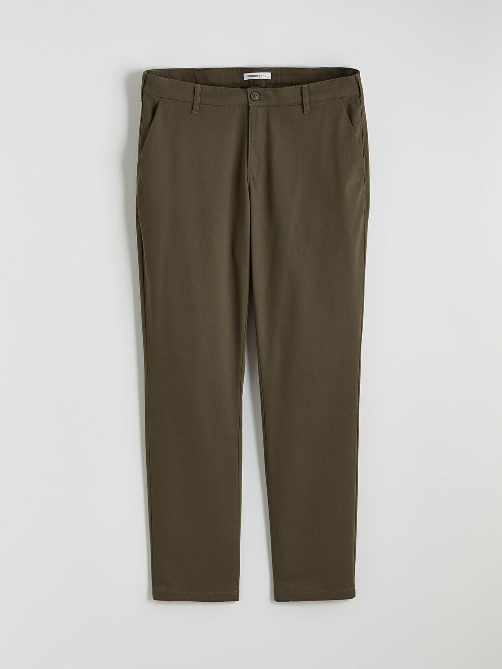 Haki Standart Kalıp Erkek Chino Pantolon-4