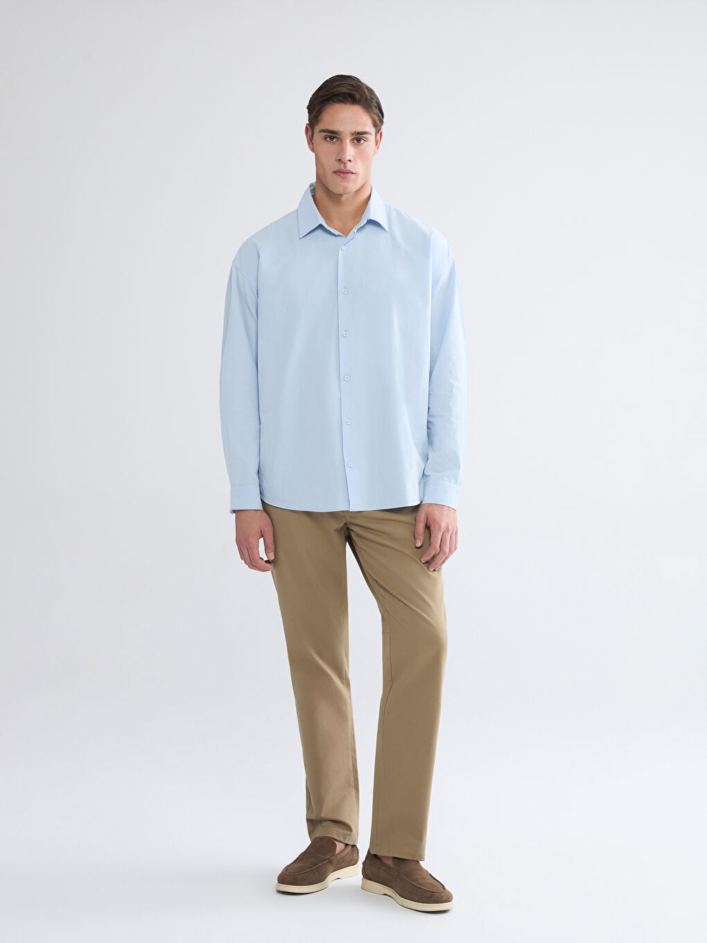 Bej Standart Kalıp Erkek Chino Pantolon