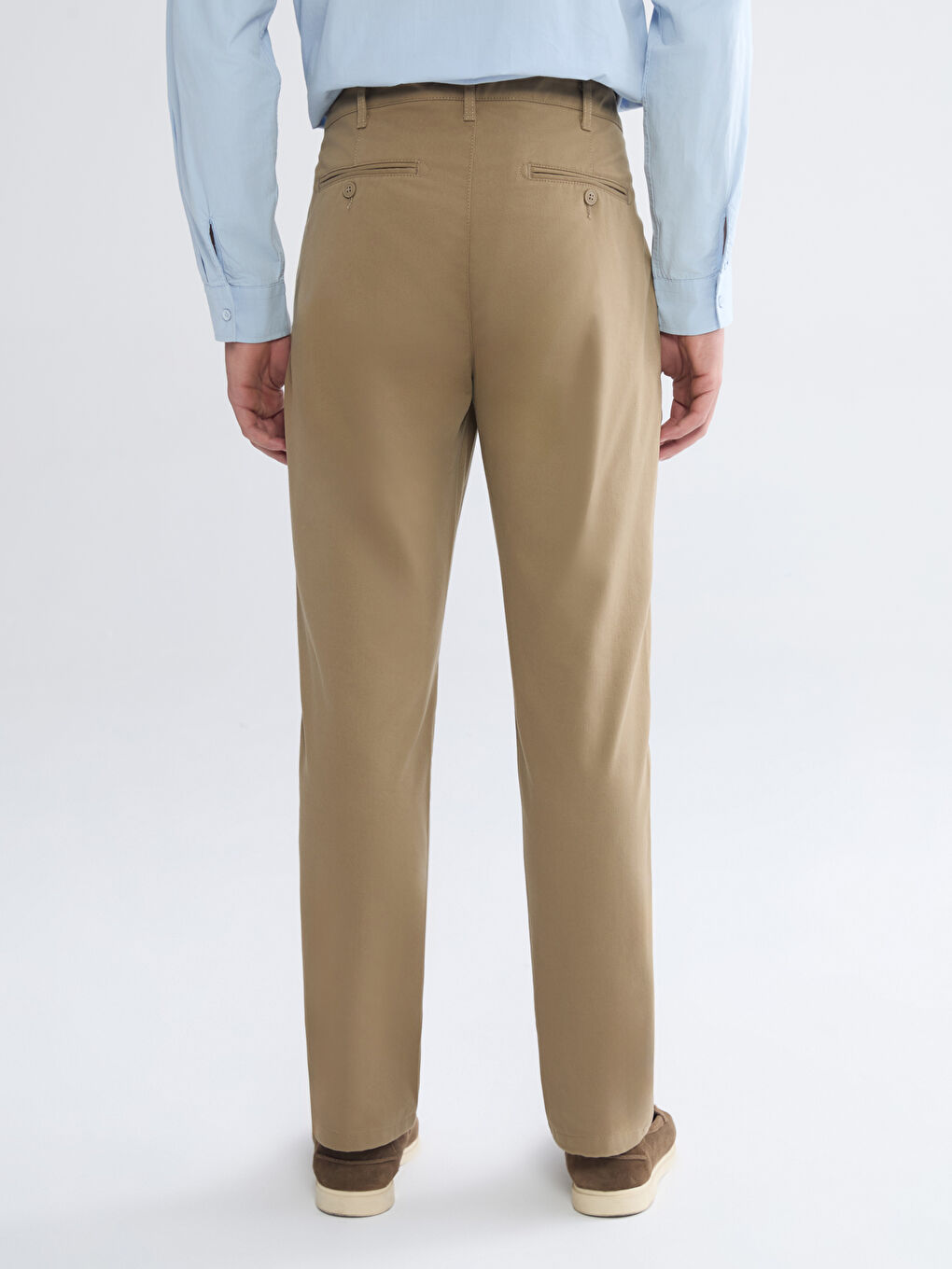 Bej Standart Kalıp Erkek Chino Pantolon-3