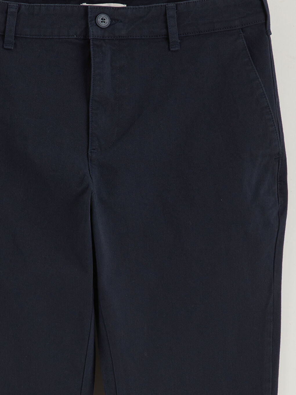 Lacivert Dar Kalıp Erkek Chino Pantolon-5