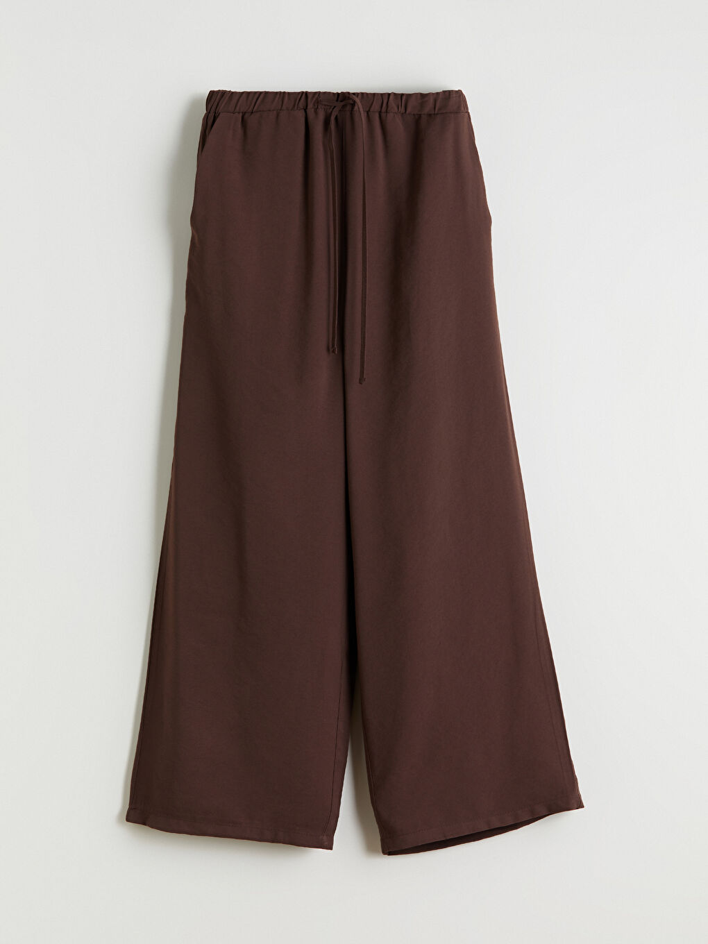 Elastic Waist Wide Leg Women's Trousers-4