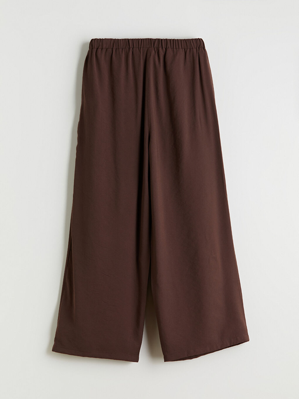 Elastic Waist Wide Leg Women's Trousers-5