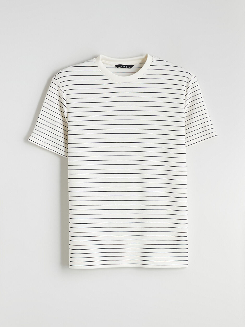 Crew Neck Striped Men's T-Shirt-4