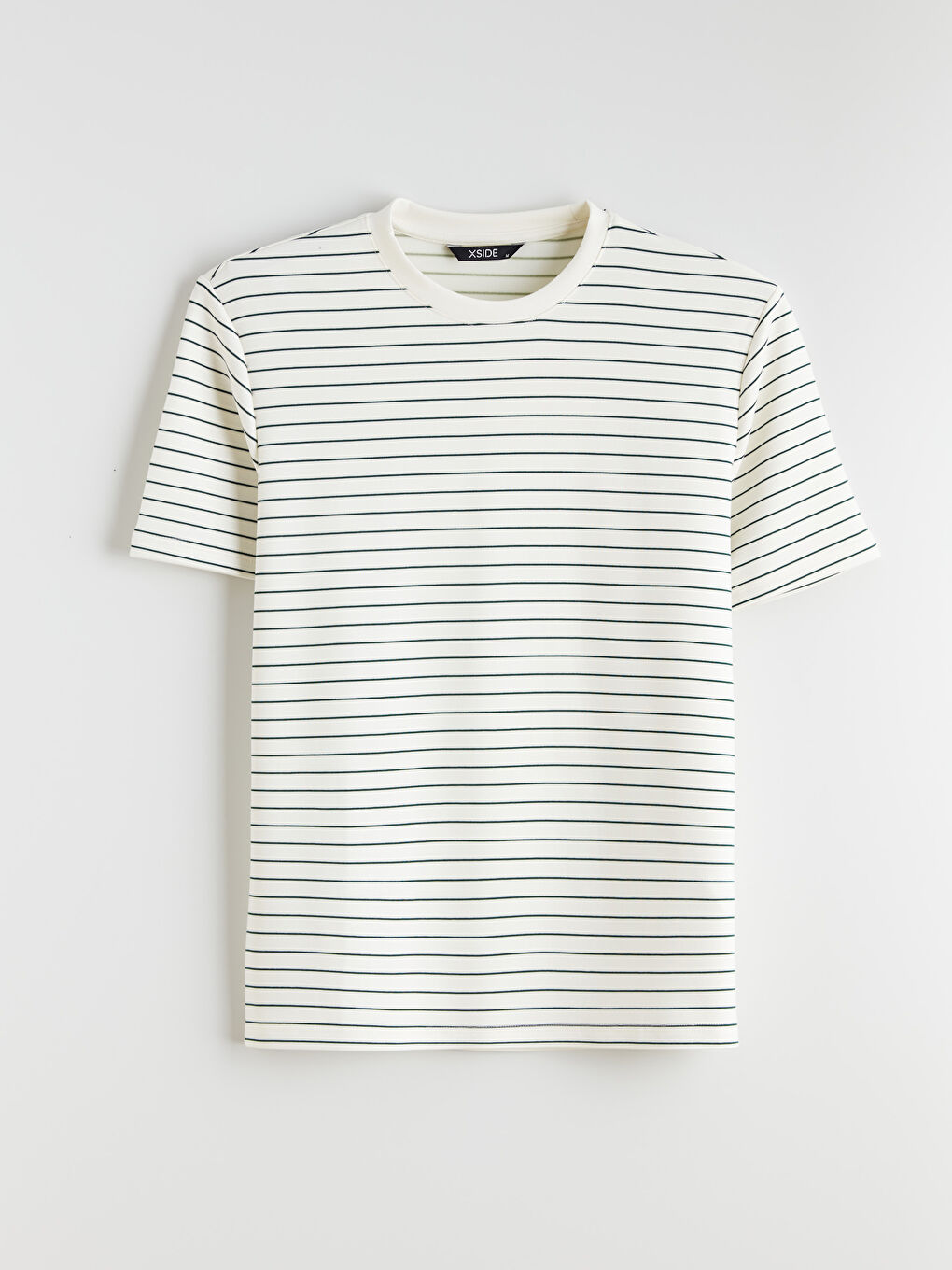 Crew Neck Striped Men's T-Shirt-4