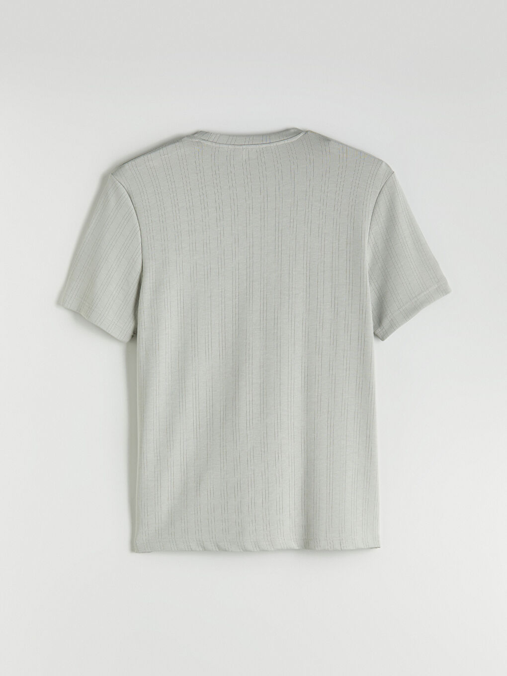 Turkuaz Bisiklet Yaka Erkek Tişört-5