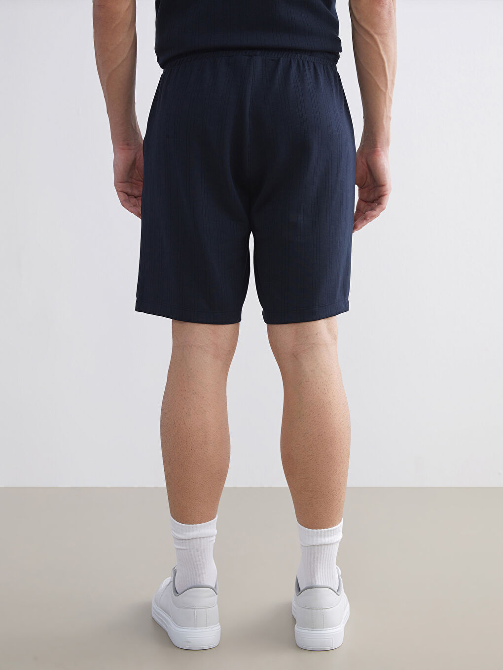 Lacivert Standart Kalıp Erkek Şort-7