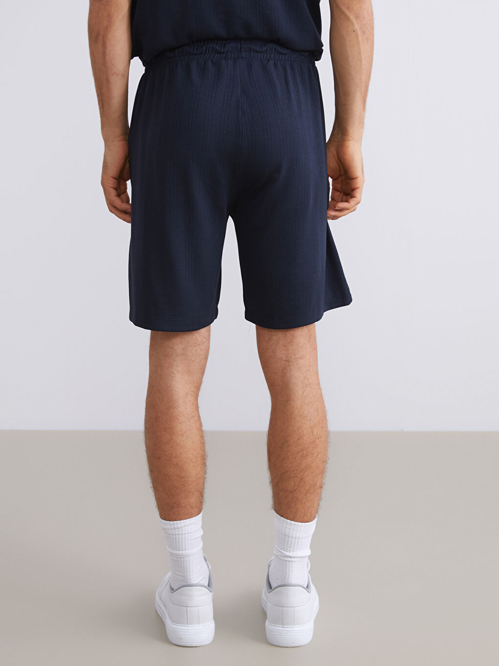 Lacivert Standart Kalıp Erkek Şort-6