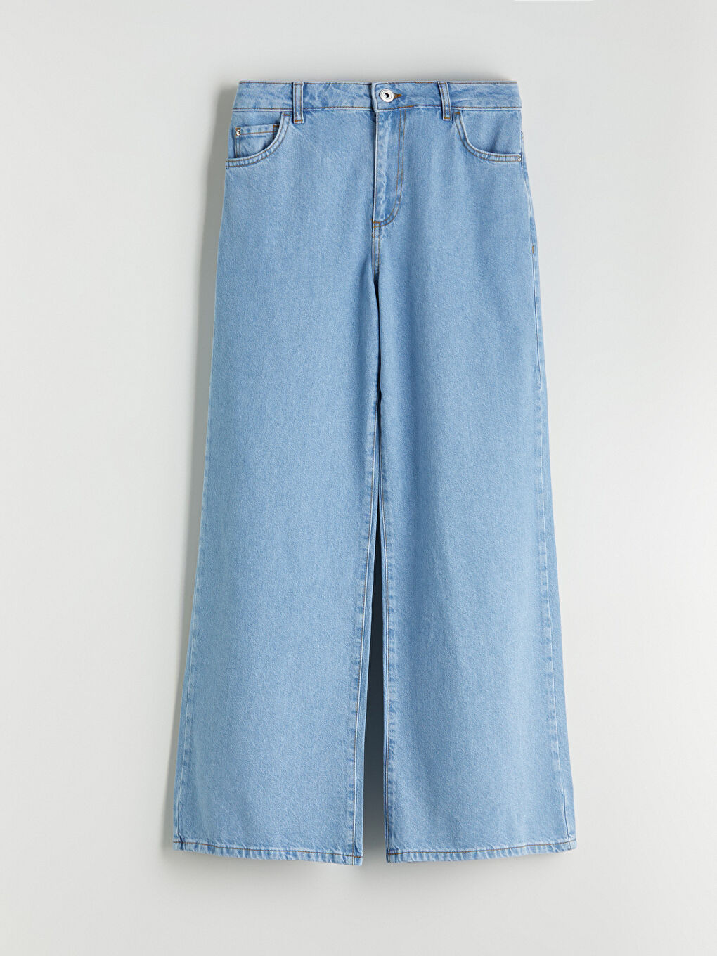 İndigo Wideleg Kadın Jean Pantolon-4