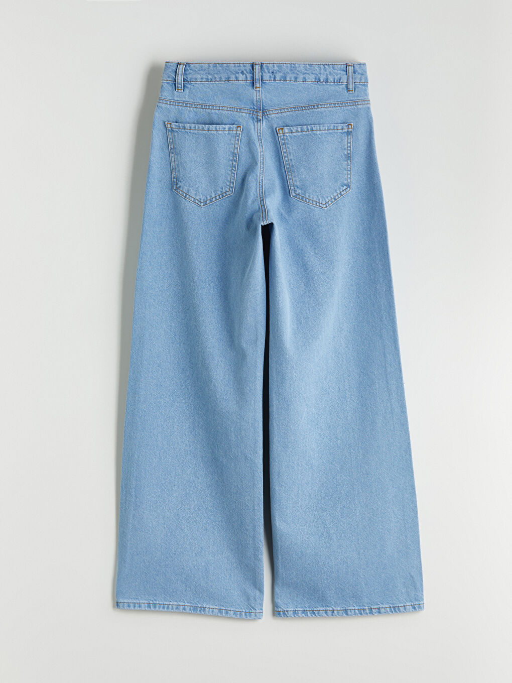 İndigo Wideleg Kadın Jean Pantolon-5