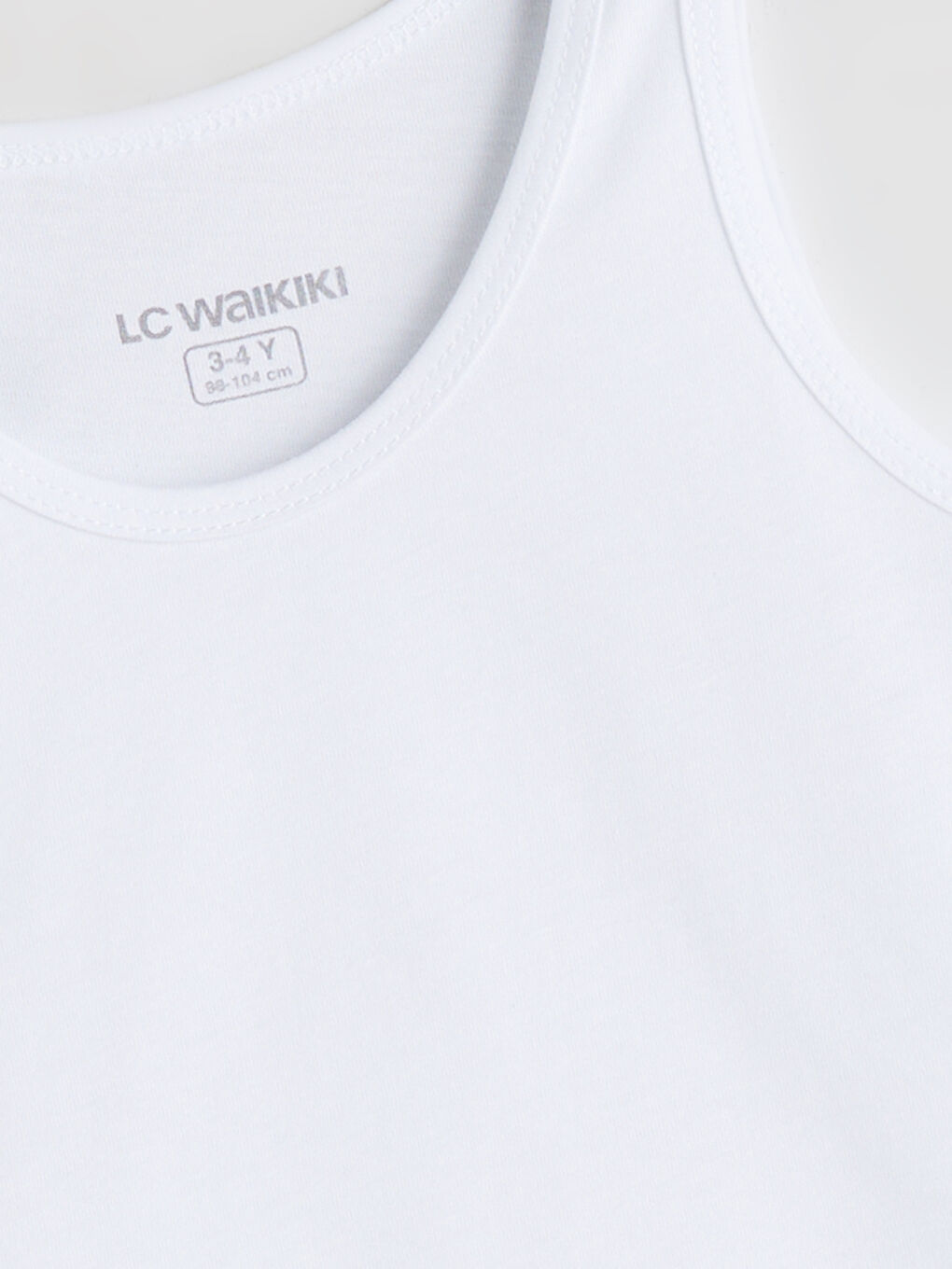 Beyaz Bisiklet Yaka Erkek Çocuk Atlet 3'lü-2