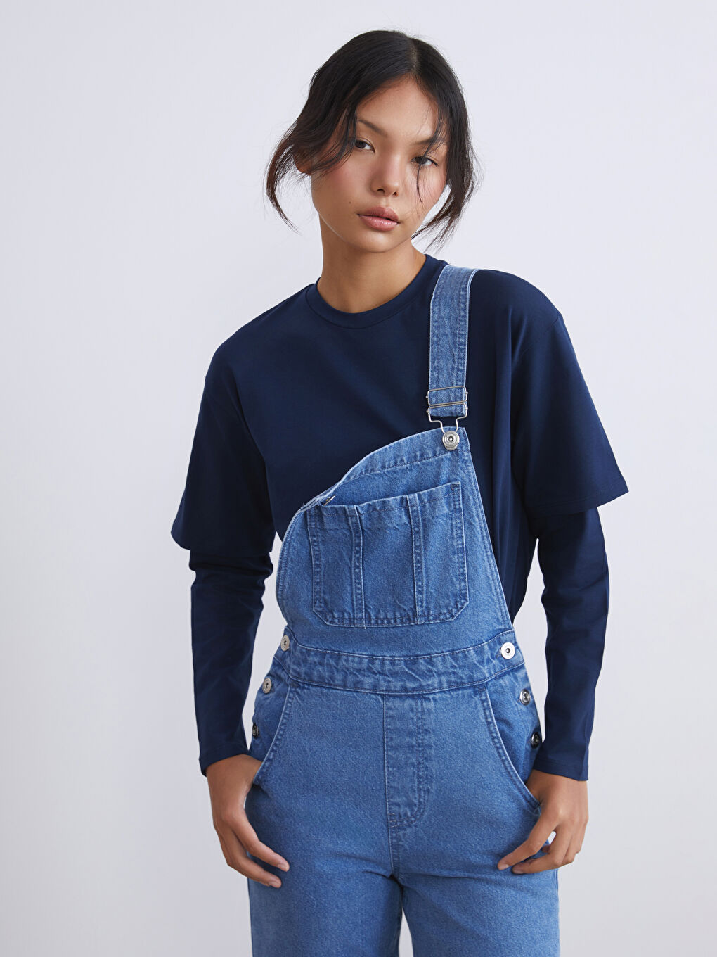 یاخەی چوارگۆشە بۆ ژنان بەدلەی جینز-2