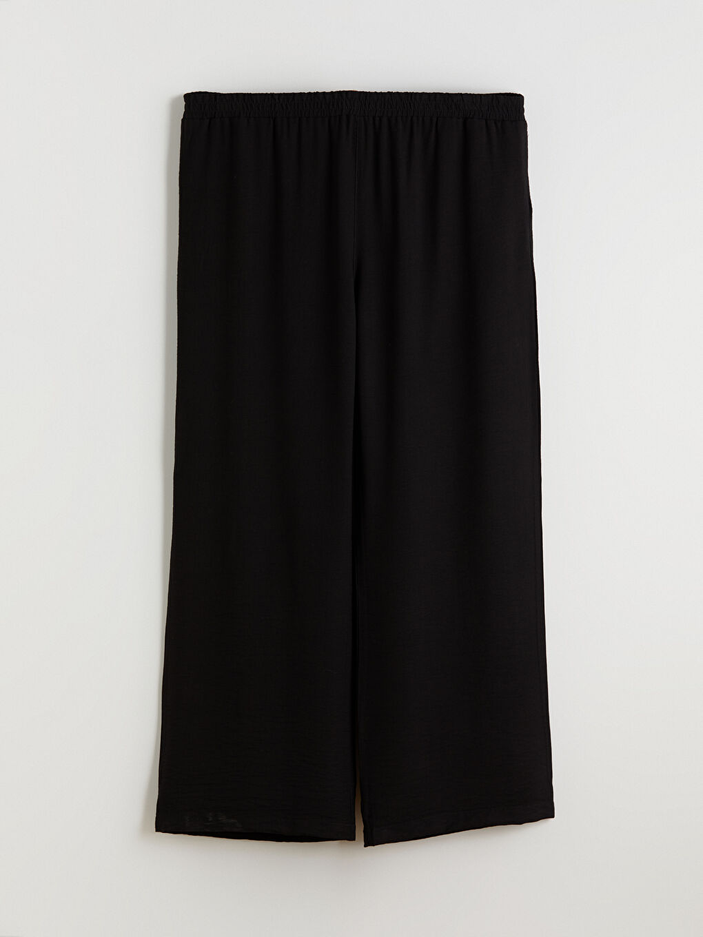 بنطلون واسع الساق بخصر مرن للسيدات-2