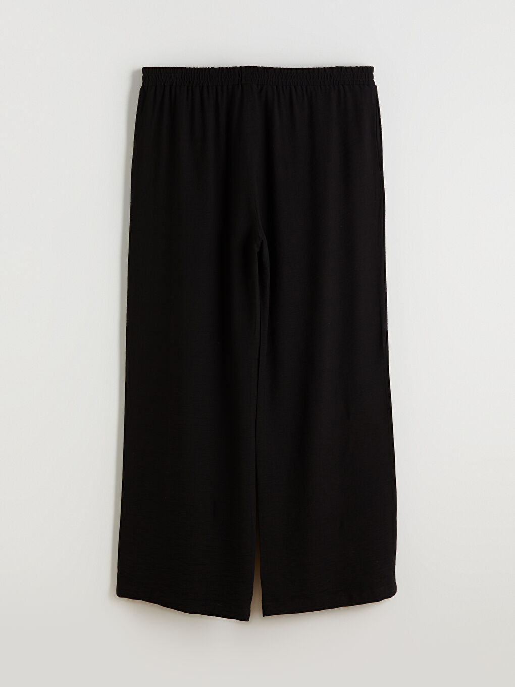 بنطلون واسع الساق بخصر مرن للسيدات-3