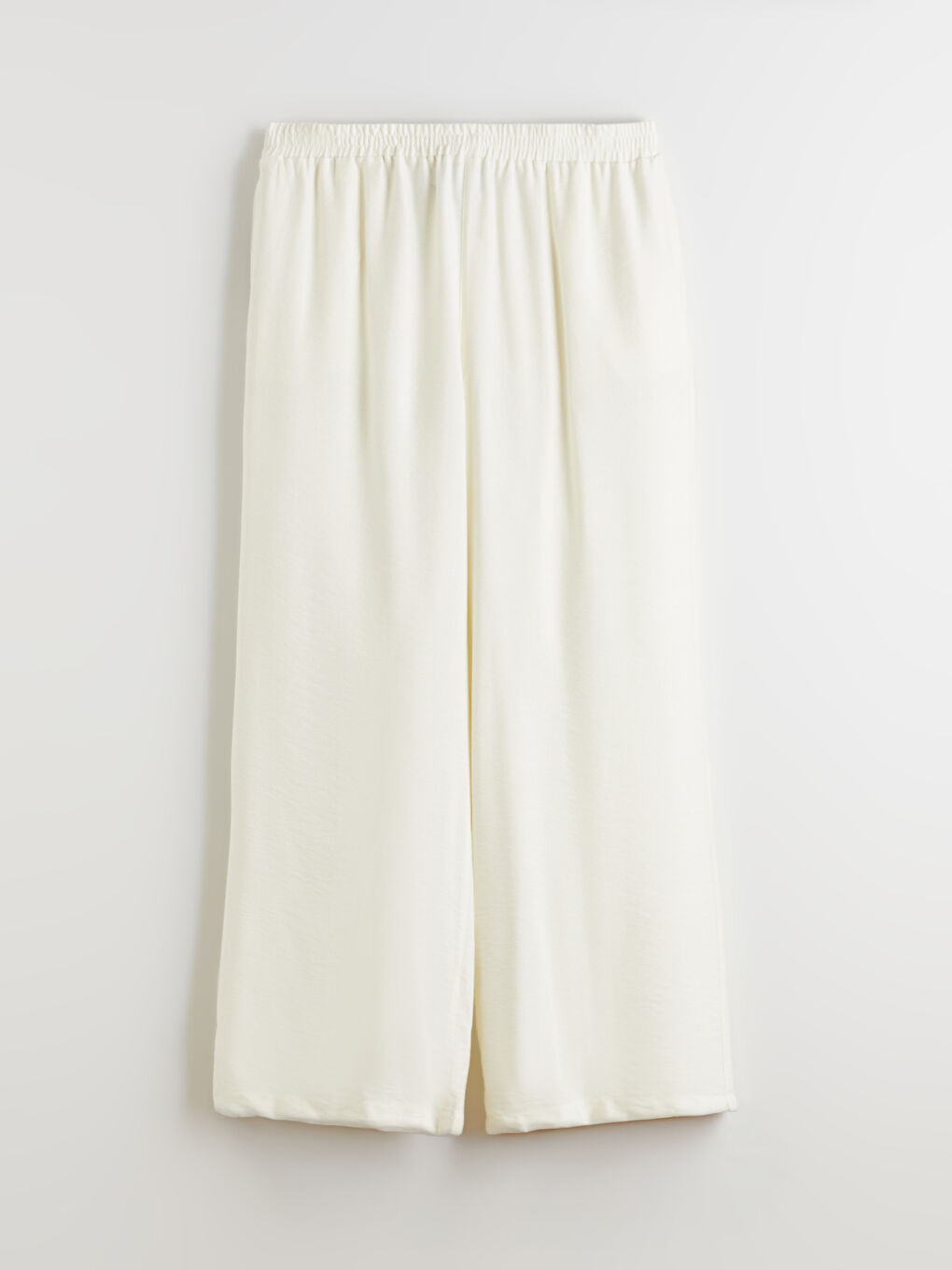 Elastic Waist Wide Leg Women's Trousers-2