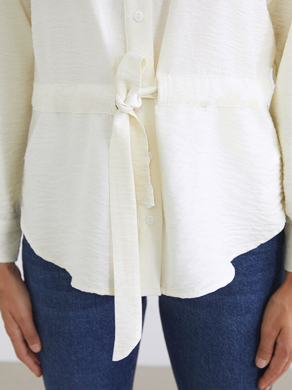 Sashed Women's Shirt-2