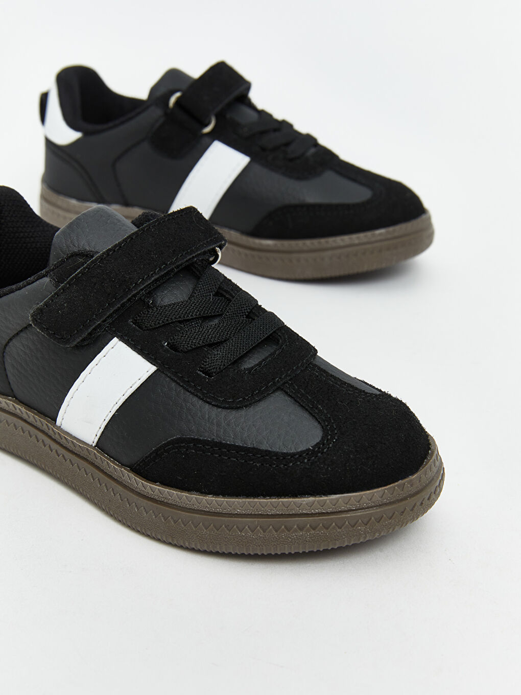 Siyah Bağcıklı Erkek Bebek Spor Ayakkabı-2