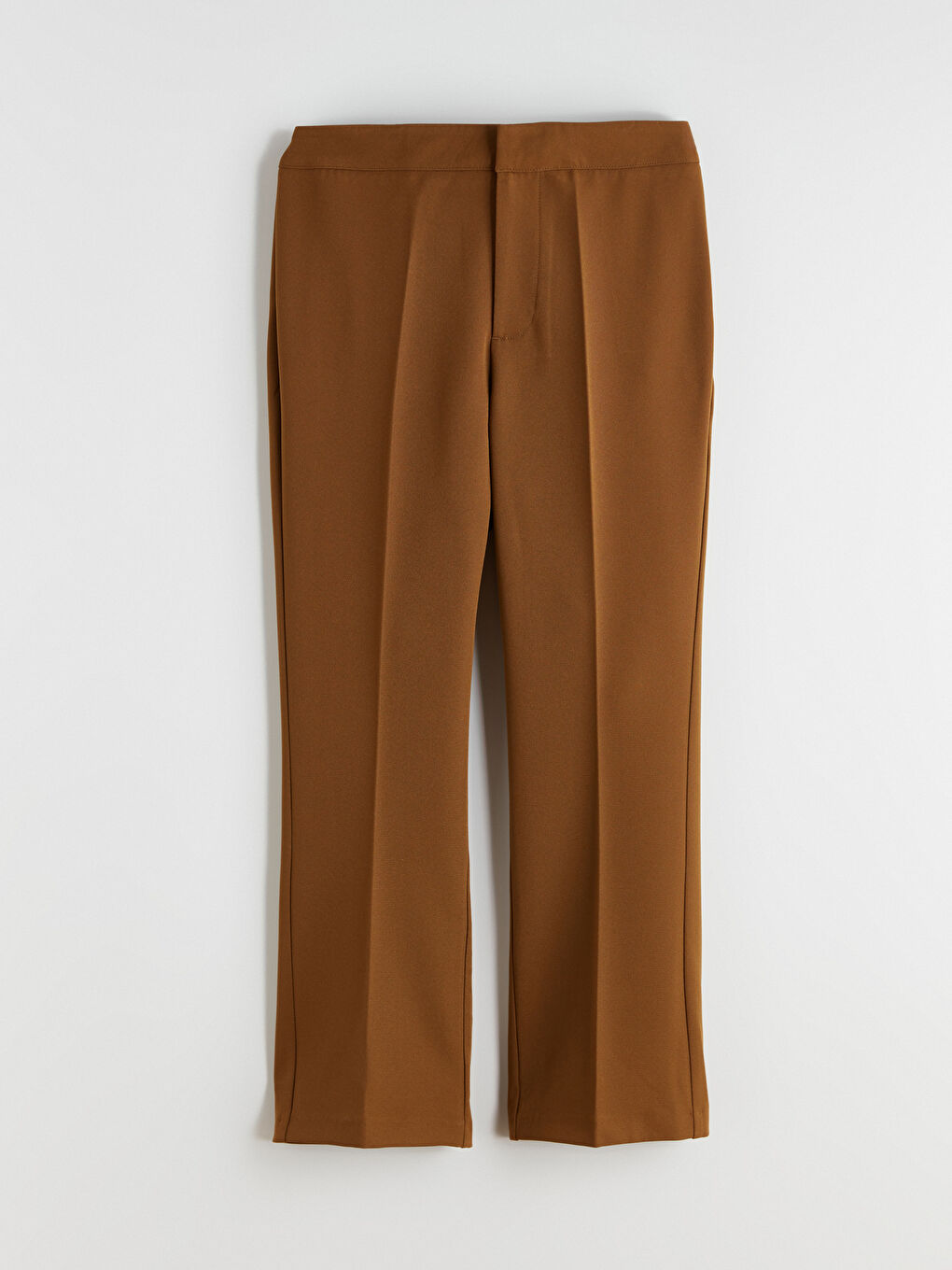 Yeşil Dar Fit İspanyol Paça Kadın Pantolon-4