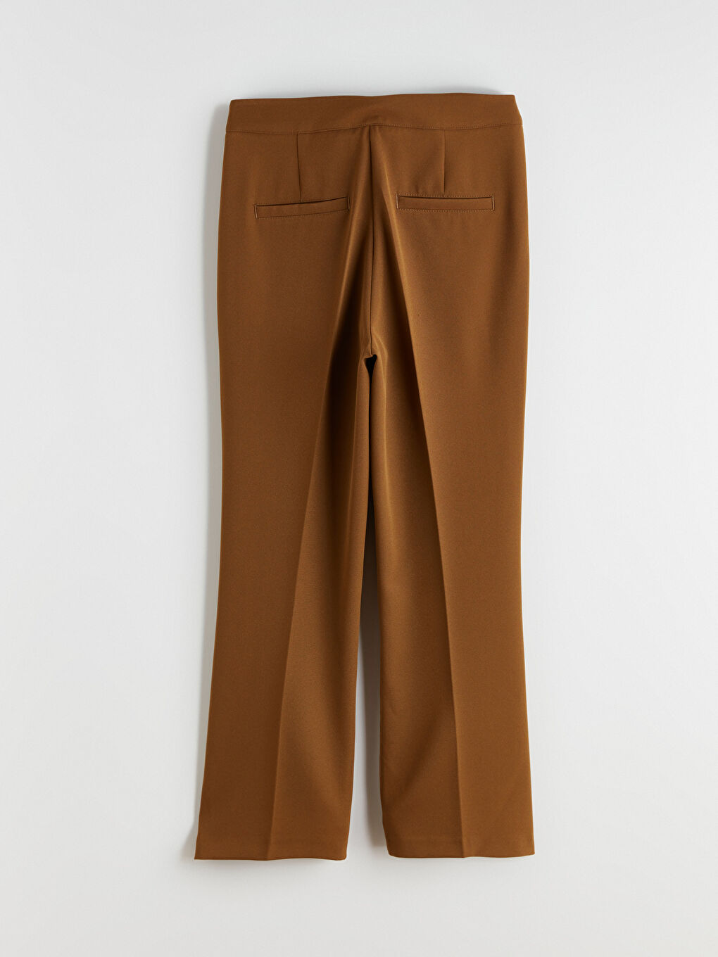 Yeşil Dar Fit İspanyol Paça Kadın Pantolon-5