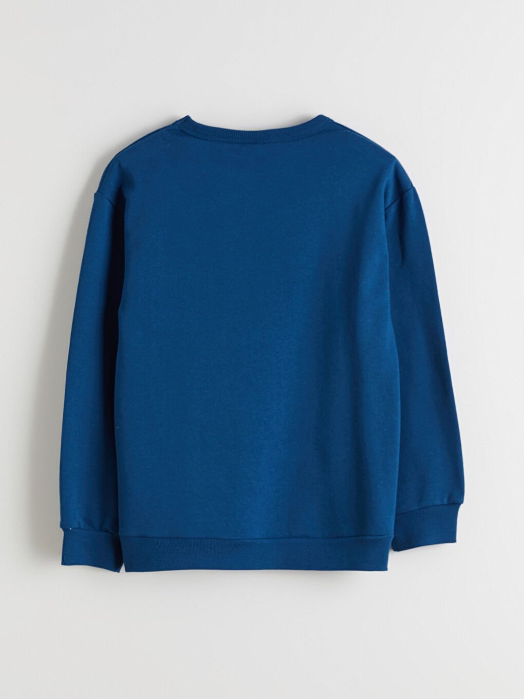 Petrol Bisiklet Yaka Minecraft Baskılı Erkek Çocuk Sweatshirt-4