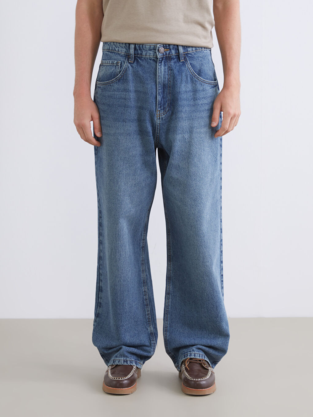 Джинсы мужские мешковатого кроя-1