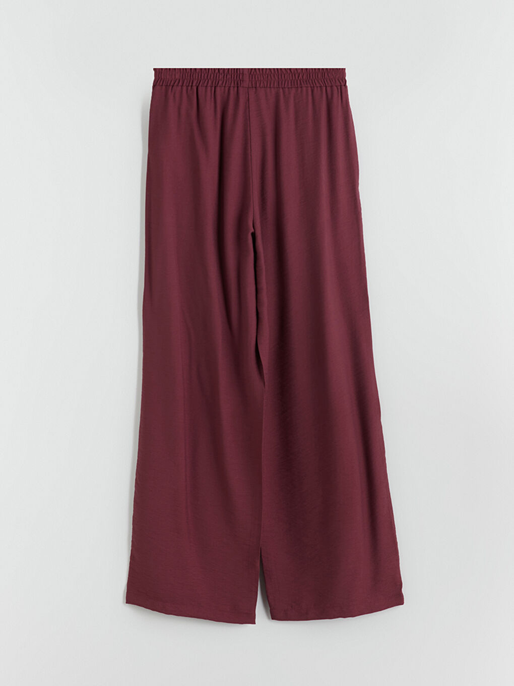 Elastic Waist Wide Leg Women's Trousers-5