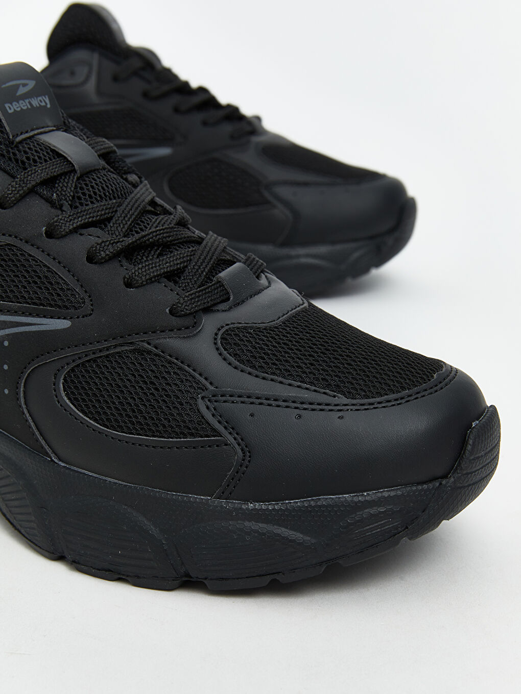 Siyah Bağcıklı Erkek Spor Ayakkabı-2