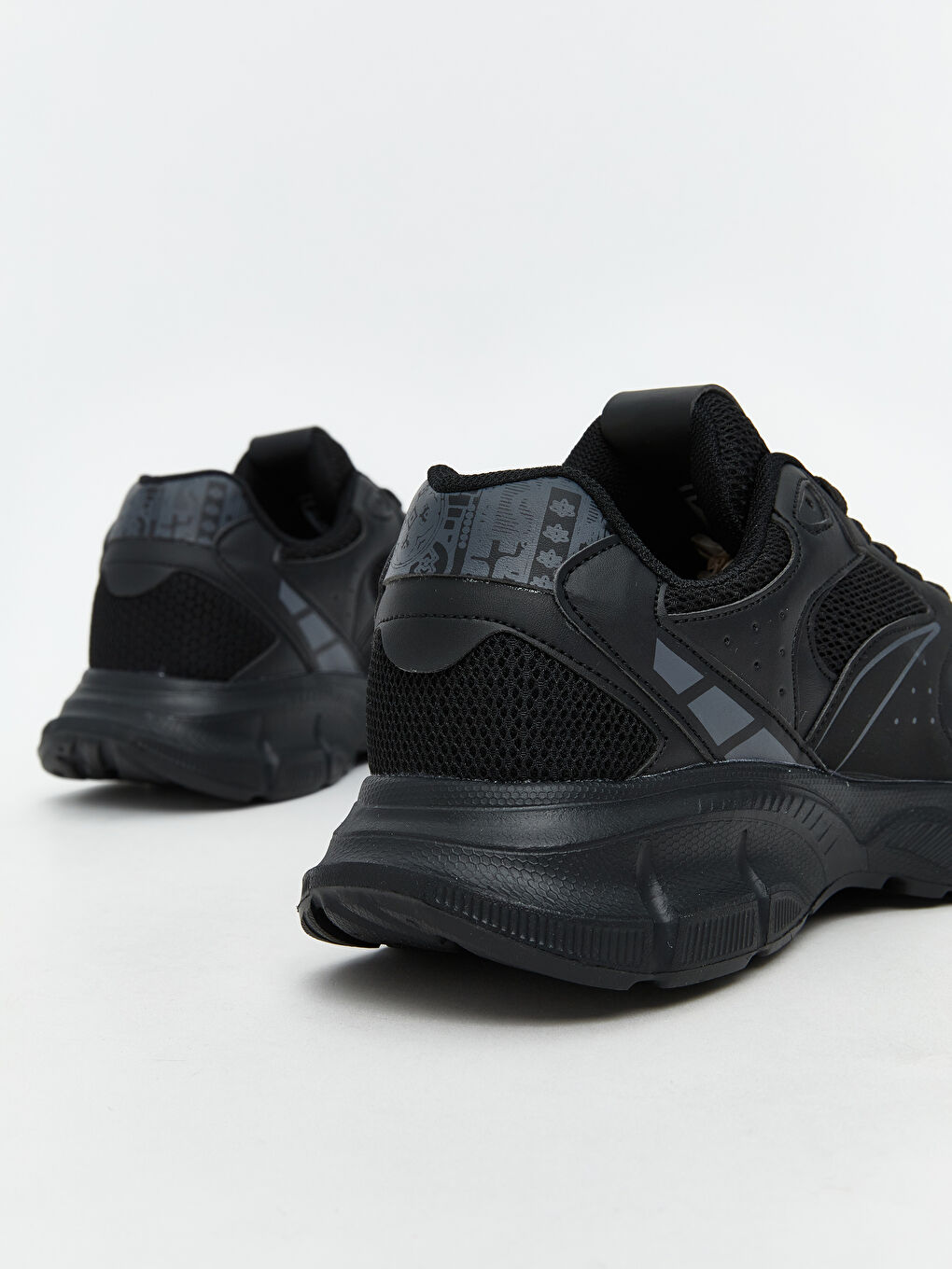 Siyah Bağcıklı Erkek Spor Ayakkabı-4