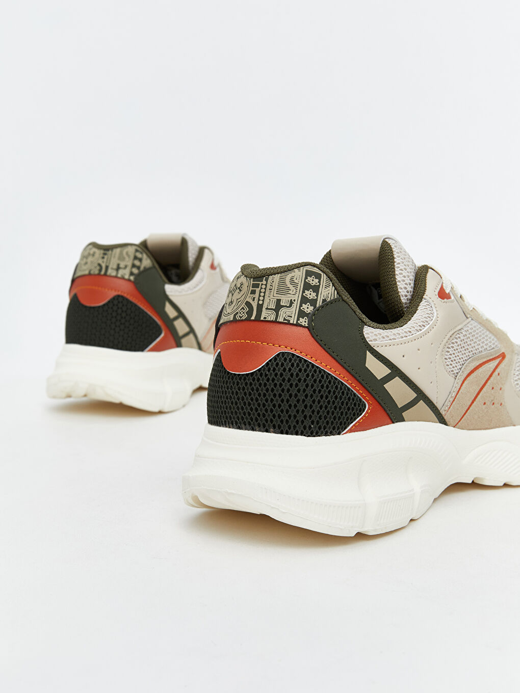 Bej Bağcıklı Erkek Spor Ayakkabı-4