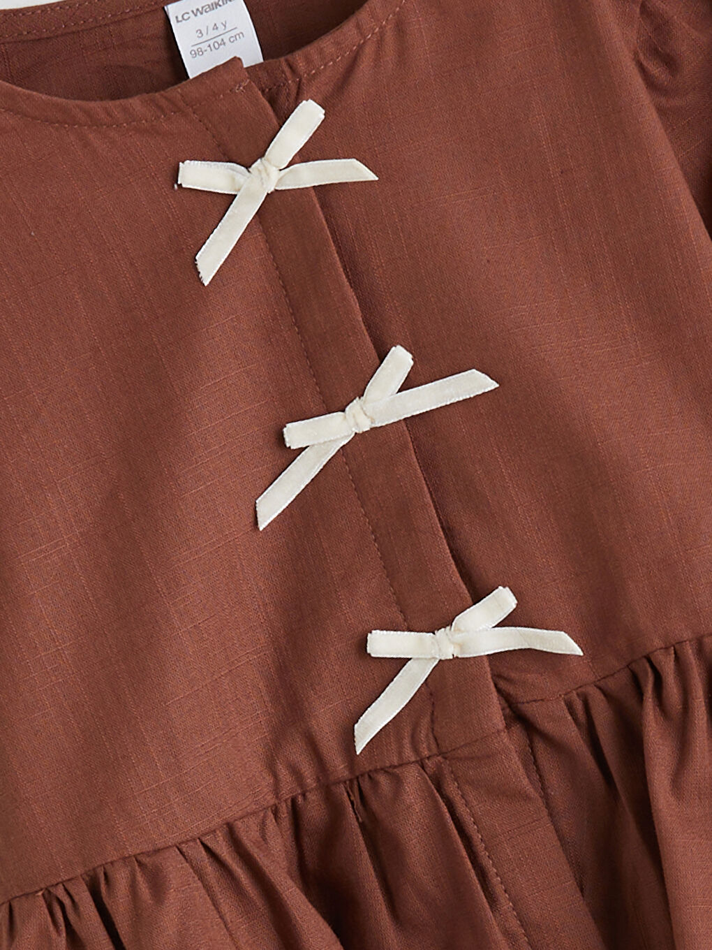 Crew Neck Girls' Blouse and Pants-2