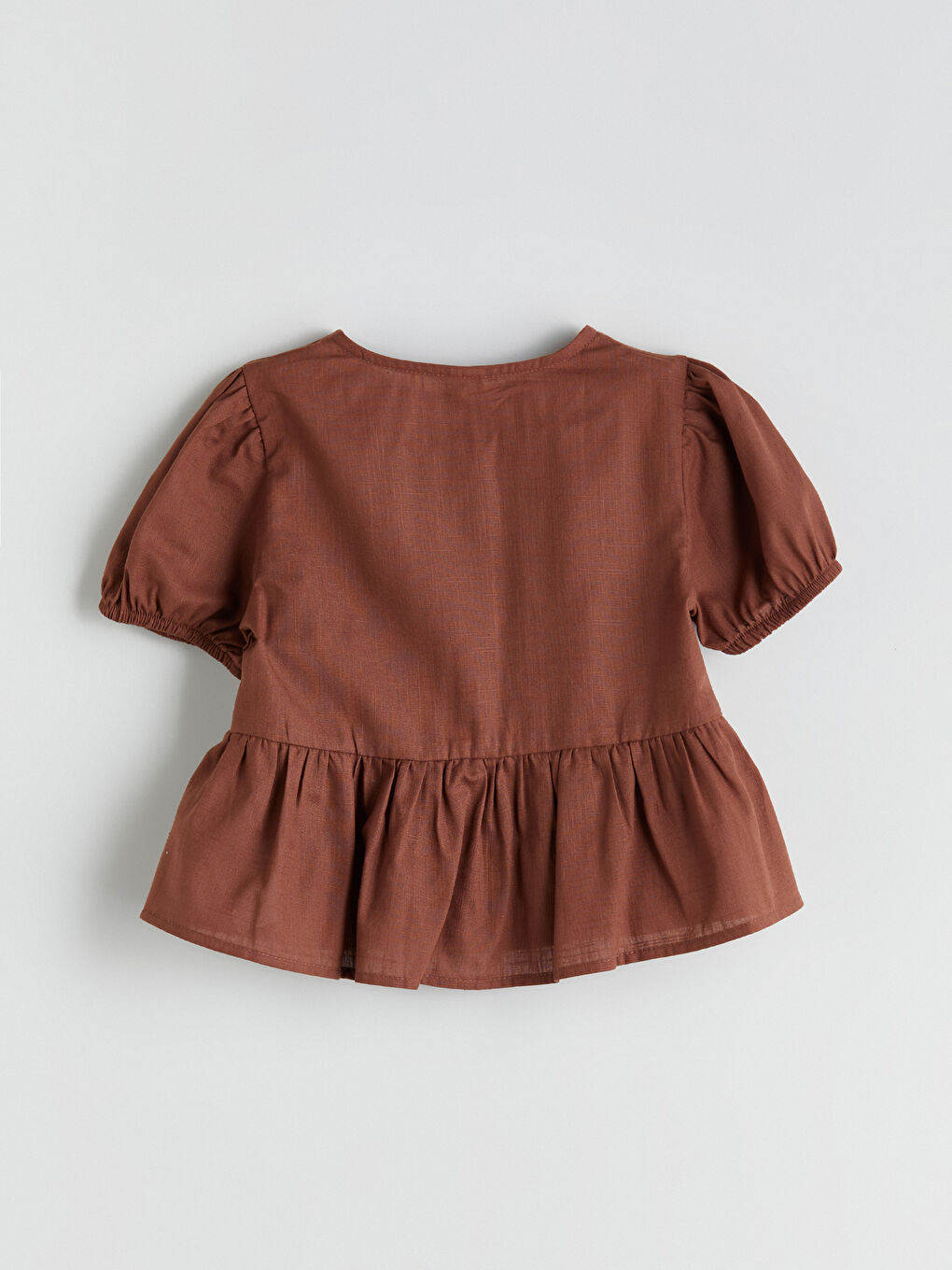 Crew Neck Girls' Blouse and Pants-3