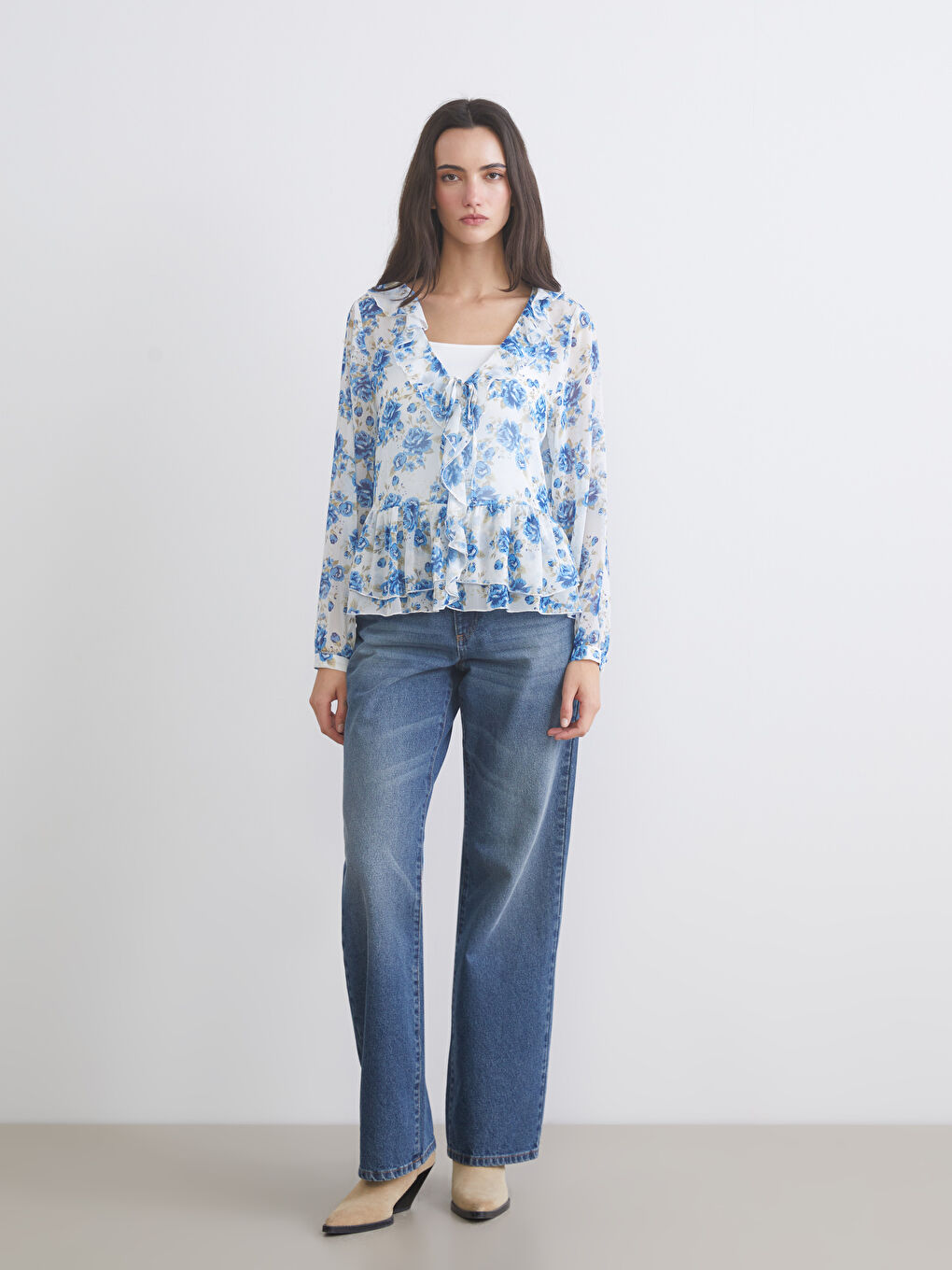 Woman BLUE Blouse-1